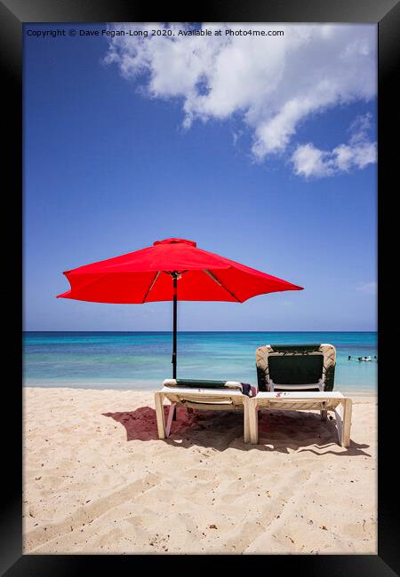 Relaxing Barbados Style 1 Framed Print by Dave Fegan-Long
