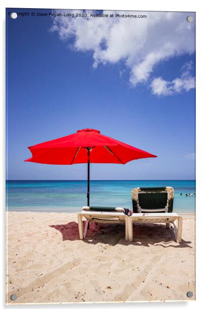 Relaxing Barbados Style 1 Acrylic by Dave Fegan-Long