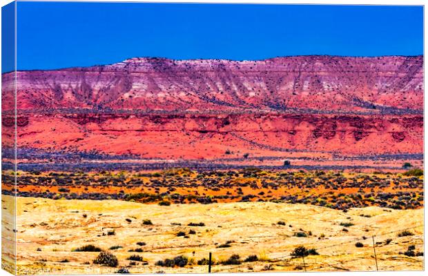 Rock Formations Monument Valley Utah Canvas Print by William Perry