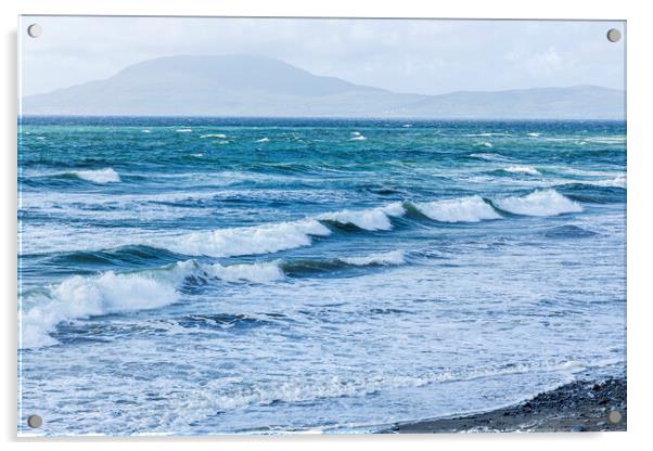 Wild Atlantic waves in Clew Bay, Mayo, Ireland Acrylic by Phil Crean