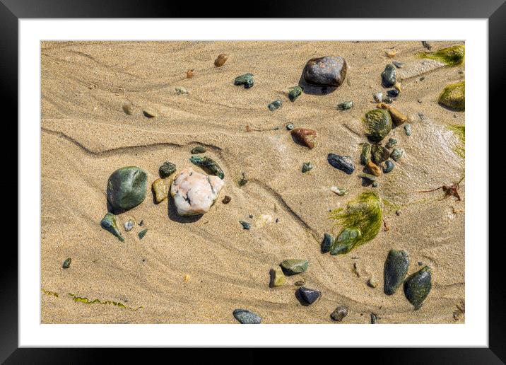 Beach details, Old Head, Louisburgh, Mayo, Ireland Framed Mounted Print by Phil Crean