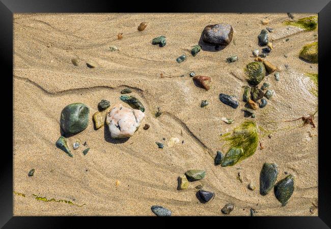 Beach details, Old Head, Louisburgh, Mayo, Ireland Framed Print by Phil Crean