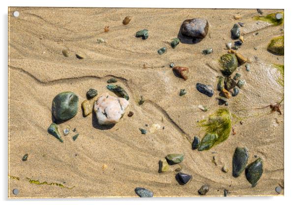 Beach details, Old Head, Louisburgh, Mayo, Ireland Acrylic by Phil Crean