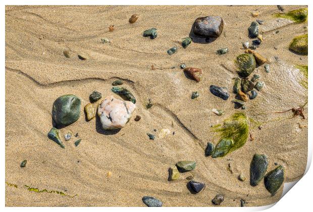 Beach details, Old Head, Louisburgh, Mayo, Ireland Print by Phil Crean