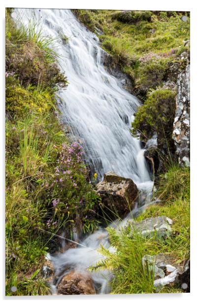 Waterfall in Mayo, Ireland Acrylic by Phil Crean