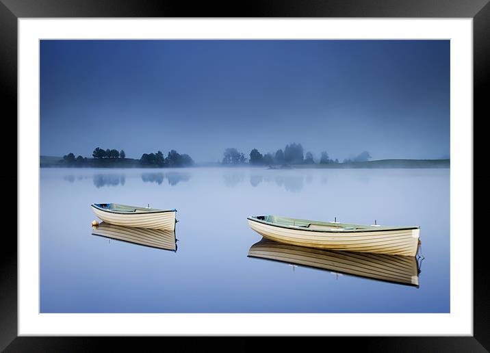 Blue Hour, Loch Rusky , Trossachs Framed Mounted Print by David Mould