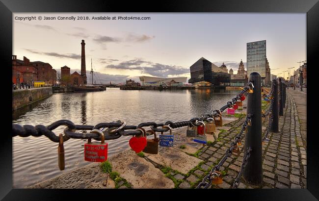 Liverpool Locks. Framed Print by Jason Connolly