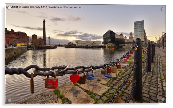Liverpool Locks. Acrylic by Jason Connolly