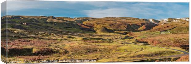 Coldberry Mine and Gutter Panorama Canvas Print by Richard Laidler