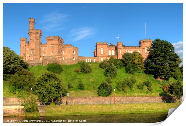 Inverness Castle, Scotland Print by Alan Crawford