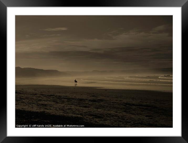 Horse running on Beach, highlands, scotland. Framed Mounted Print by Scotland's Scenery