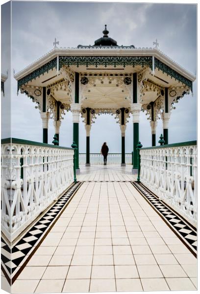 Brighton and Hove  Bandstand Canvas Print by Maggie McCall