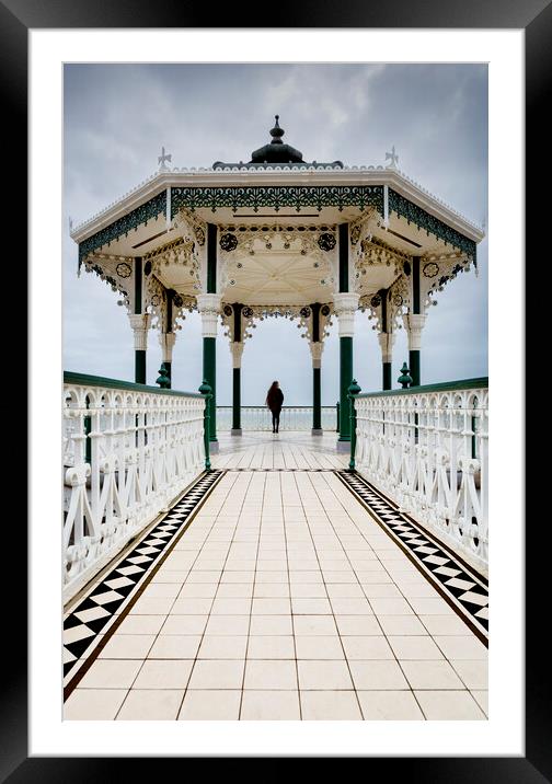 Brighton and Hove  Bandstand Framed Mounted Print by Maggie McCall