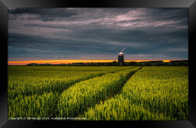 Burnham Overy windmill. Framed Print by Bill Allsopp