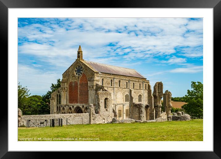 Binham Priory church. Framed Mounted Print by Bill Allsopp