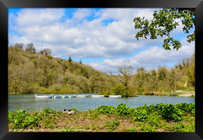 Swanbourne Boating Lake Framed Print by Geoff Smith