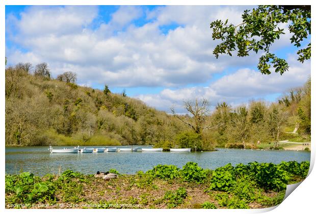 Swanbourne Boating Lake Print by Geoff Smith