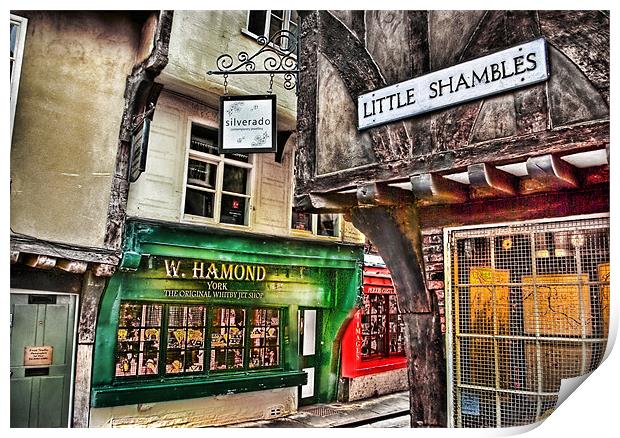 Little Shambles ~ York Print by Trevor Kersley RIP