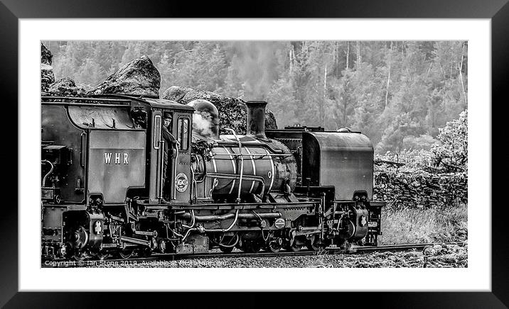 Steam train , in North Wales. Framed Mounted Print by Ian Stone