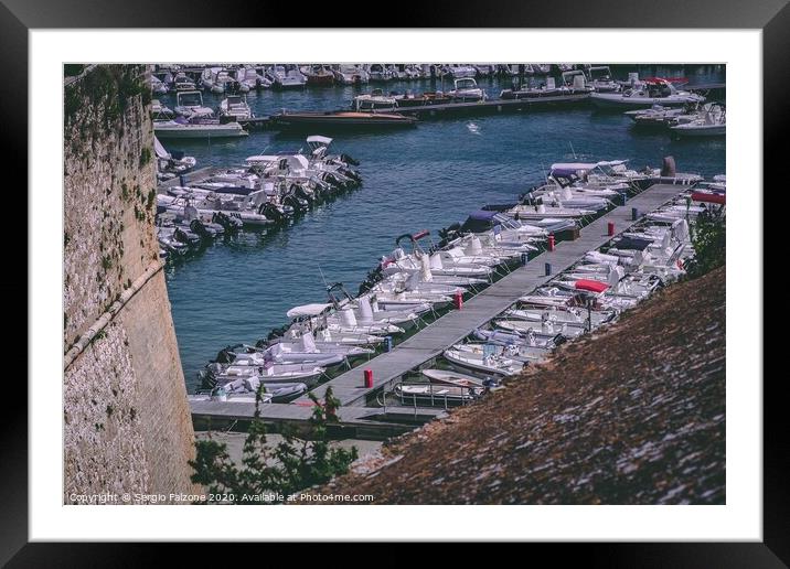 Port of Otranto, Italy Framed Mounted Print by Sergio Falzone