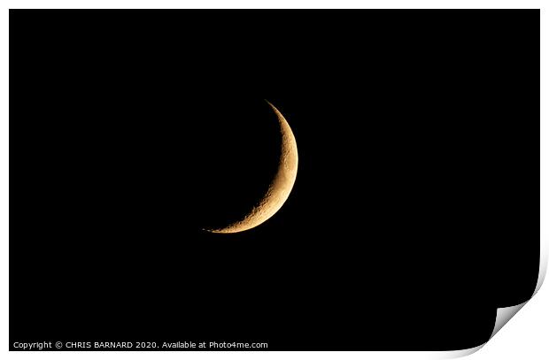 The Crescent Moon Print by CHRIS BARNARD