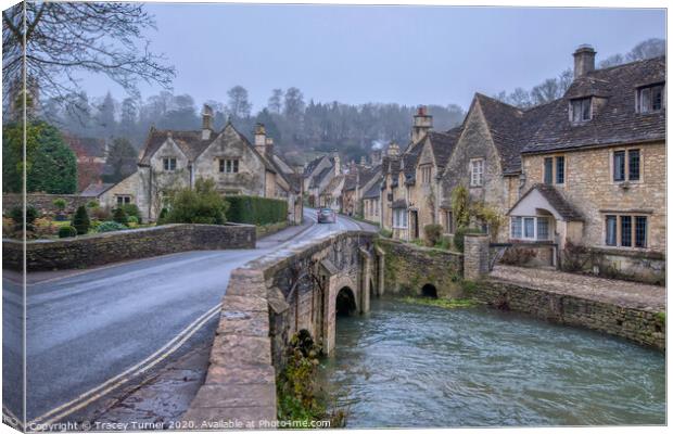 Castle Combe in the Cotswolds Canvas Print by Tracey Turner