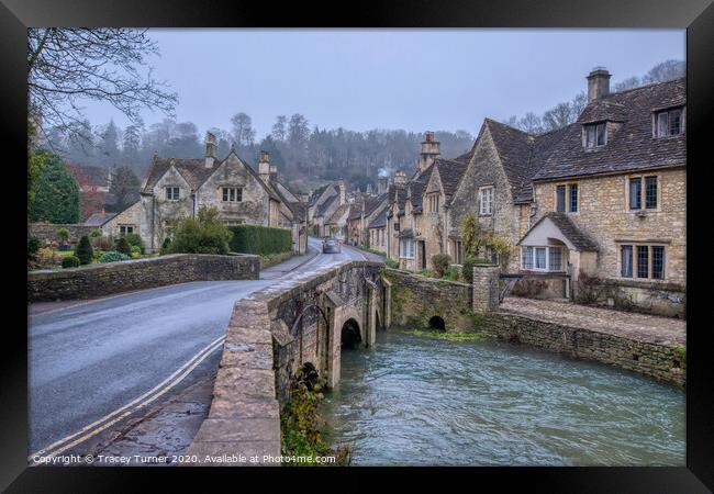 Castle Combe in the Cotswolds Framed Print by Tracey Turner
