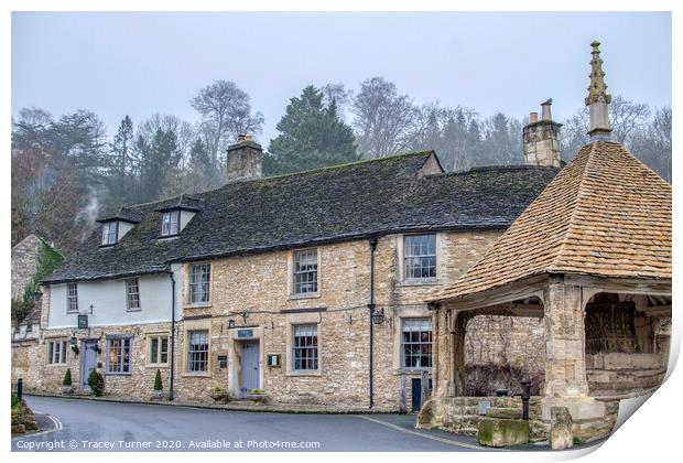 Castle Combe in the Cotswolds Print by Tracey Turner