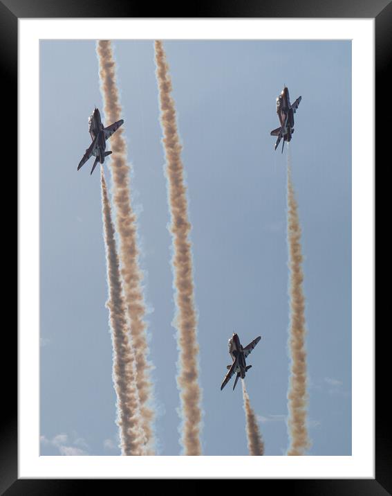 Red Arrows Turn Framed Mounted Print by Jon Rendle