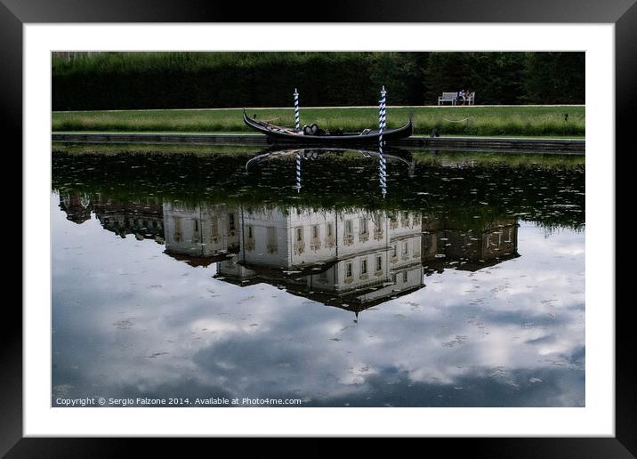 Reflections in the Castle of Venaria Reale, Turin  Framed Mounted Print by Sergio Falzone