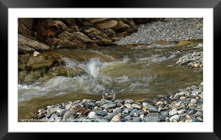 Red River Capsule, Godrevy, Hayle, Cornwall, Engla Framed Mounted Print by Rika Hodgson