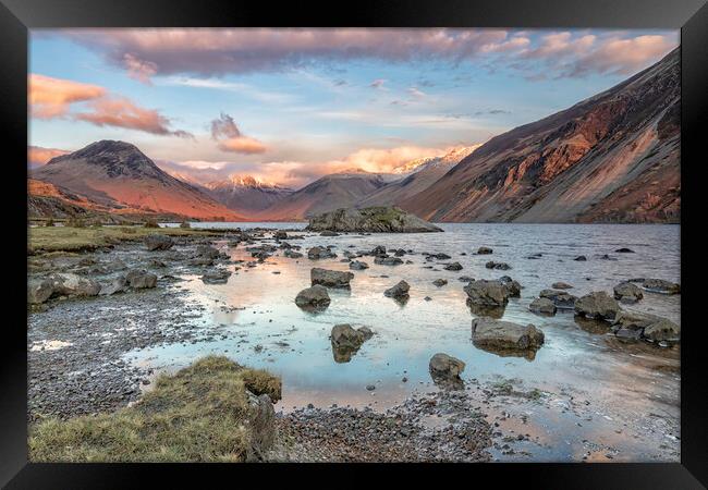 Majestic Sunset over Wastwater Framed Print by James Marsden