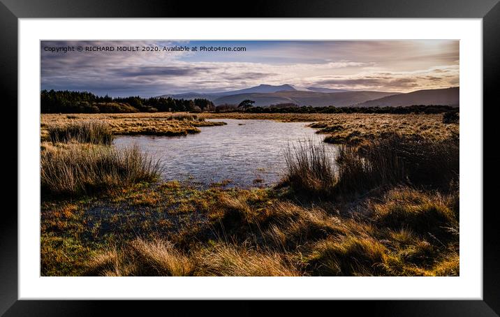 Brecon Beacons in Winter Framed Mounted Print by RICHARD MOULT