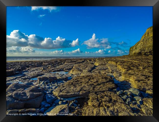 Hidden Bay Framed Print by Jane Metters