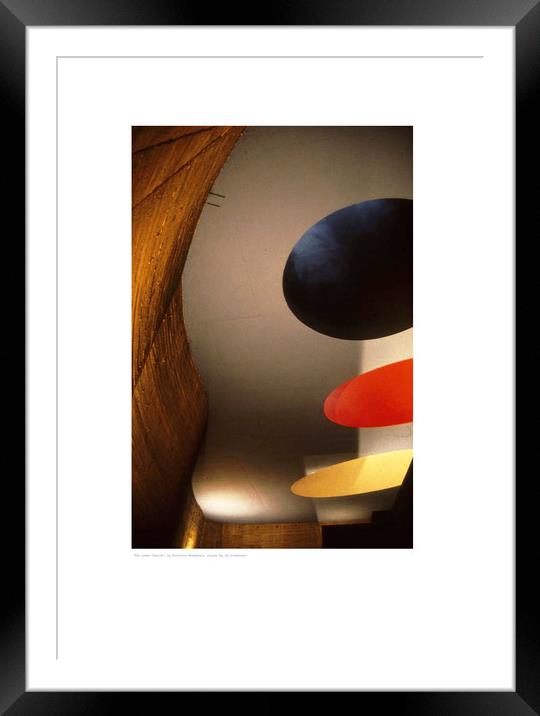 The Lower Church, La Tourette.  Framed Mounted Print by Michael Angus