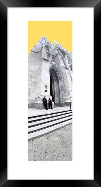 St Patrick’s Cathedral, New York. Framed Print by Michael Angus