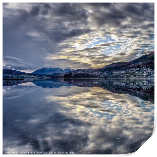 Sky cloud reflected Print by Richard Smith