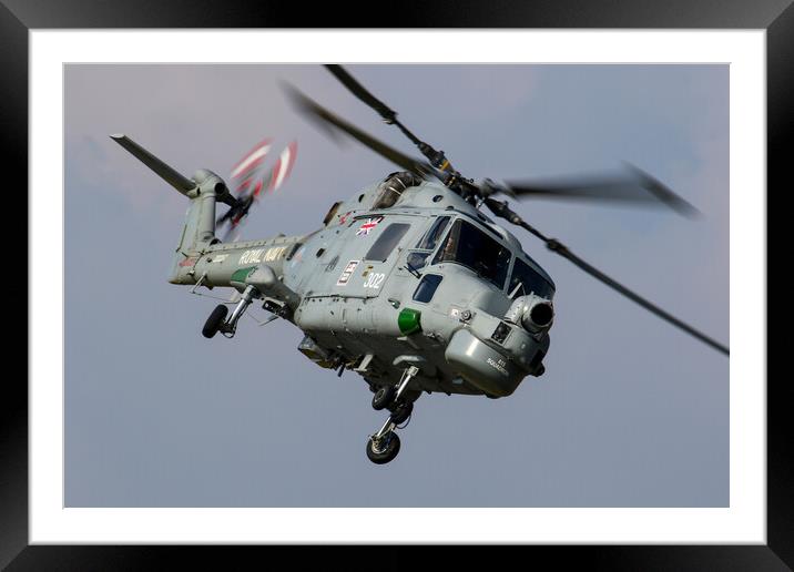 815 Squadron Lynx Framed Mounted Print by Oxon Images