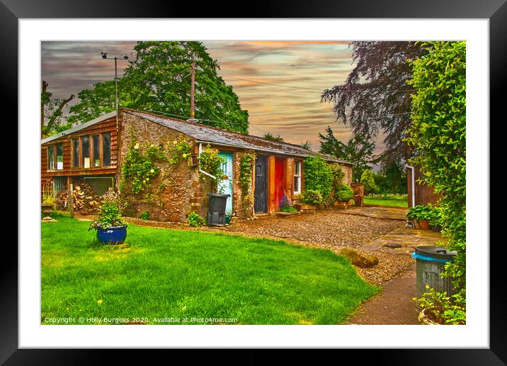 Old Barn Cottage Appleby in Westmorland Framed Mounted Print by Holly Burgess