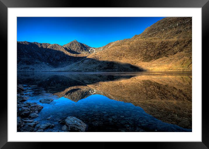 Snowdon and Llyn Llydaw Framed Mounted Print by Rory Trappe