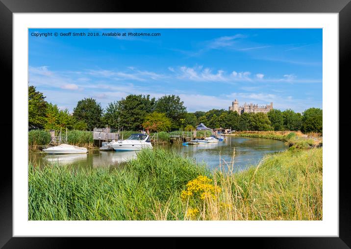 Summer on River Arun Framed Mounted Print by Geoff Smith