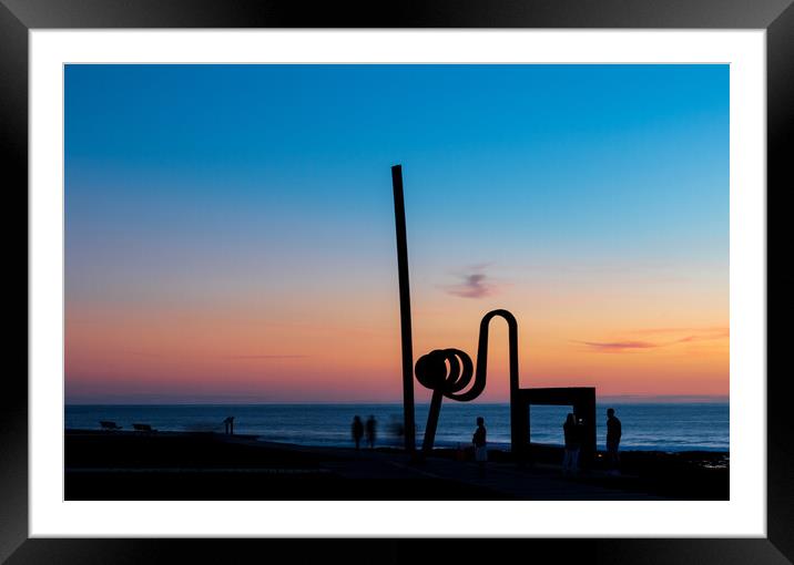 Tenerife sunset Framed Mounted Print by chris smith