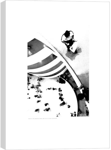 Interior: The Guggenheim Museum, New York  Canvas Print by Michael Angus