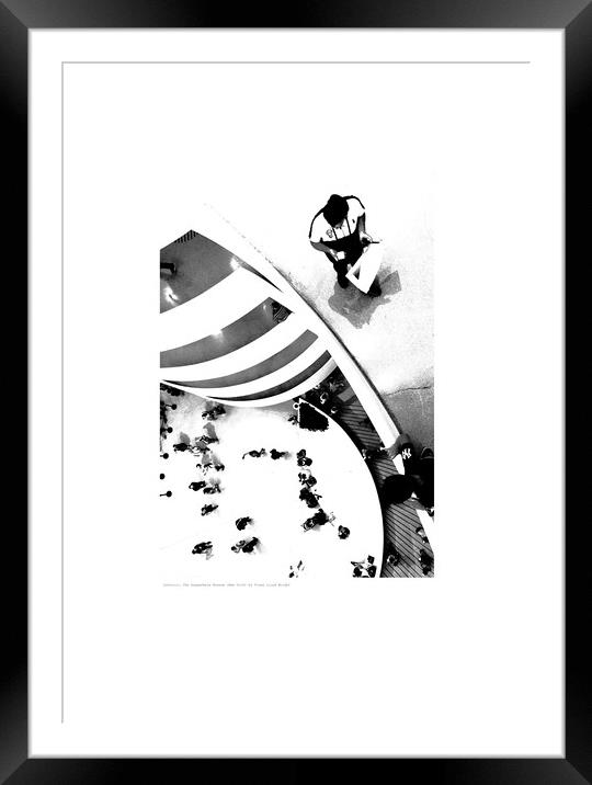 Interior: The Guggenheim Museum, New York  Framed Mounted Print by Michael Angus