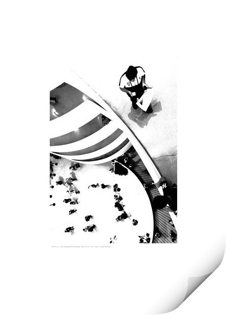 Interior: The Guggenheim Museum, New York  Print by Michael Angus