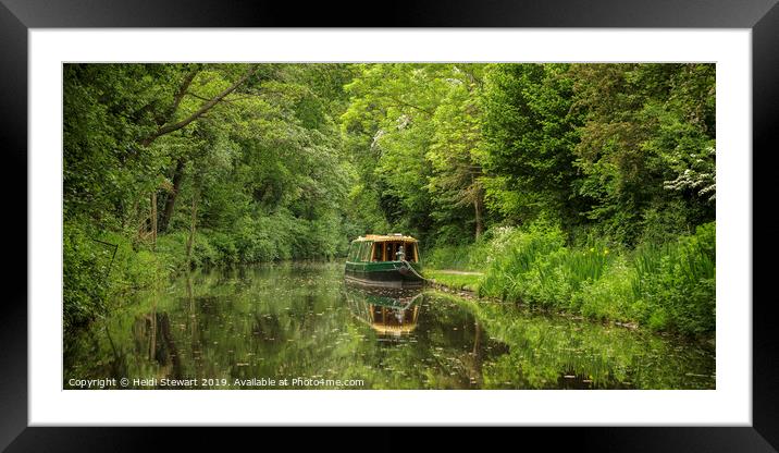 Monmouthshire and Brecon Canal Framed Mounted Print by Heidi Stewart