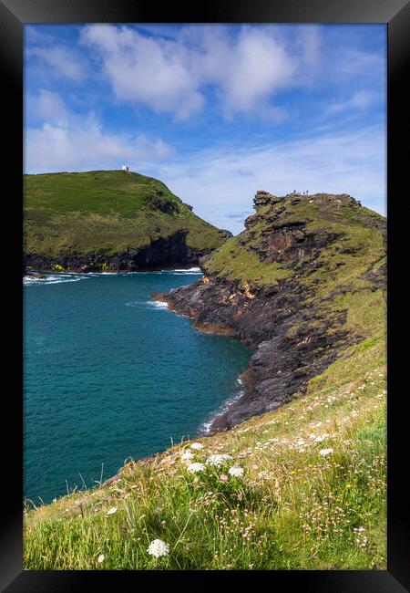 Boscastle North Cornwall Framed Print by chris smith