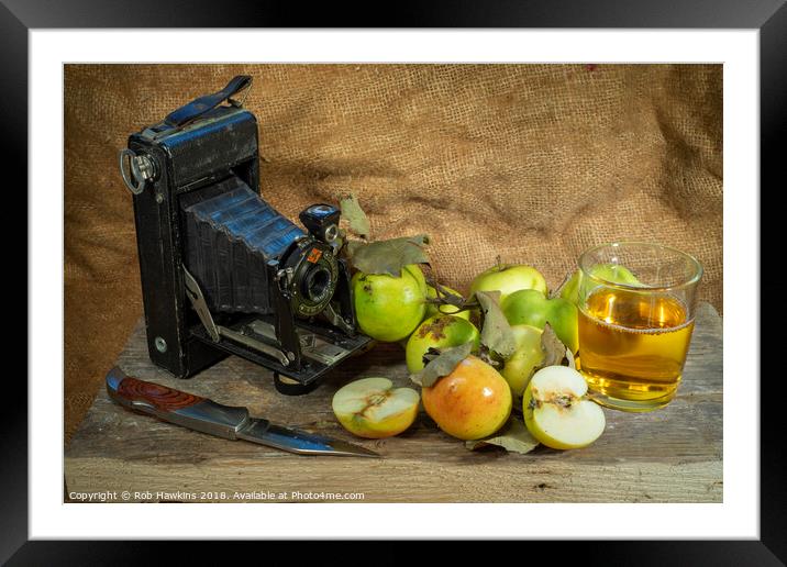 Agfa and the apples  Framed Mounted Print by Rob Hawkins