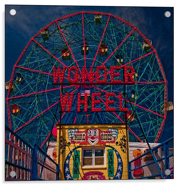 The Wonder Wheel Acrylic by Chris Lord