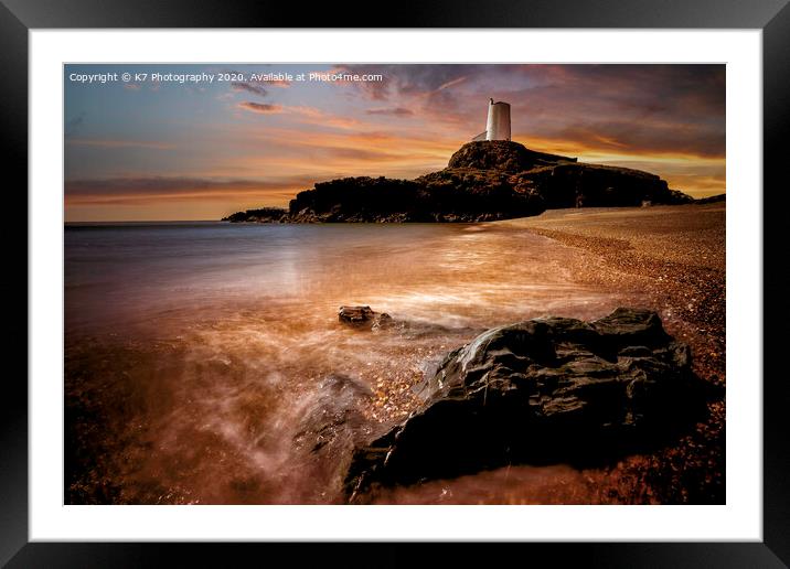 Serenity on Llanddwyn Island Framed Mounted Print by K7 Photography
